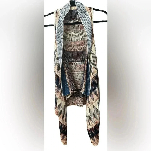 Altar’d State Aztec Sweater Women’s Small Southwest Longline Sleeveless Vest - Picture 1 of 6